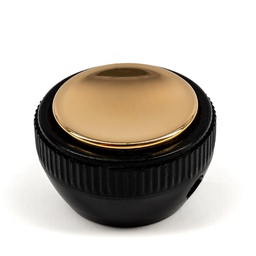 [H909/15-BK] H909/15-BK - Tea Cup Knob Guitar/Bass Black 